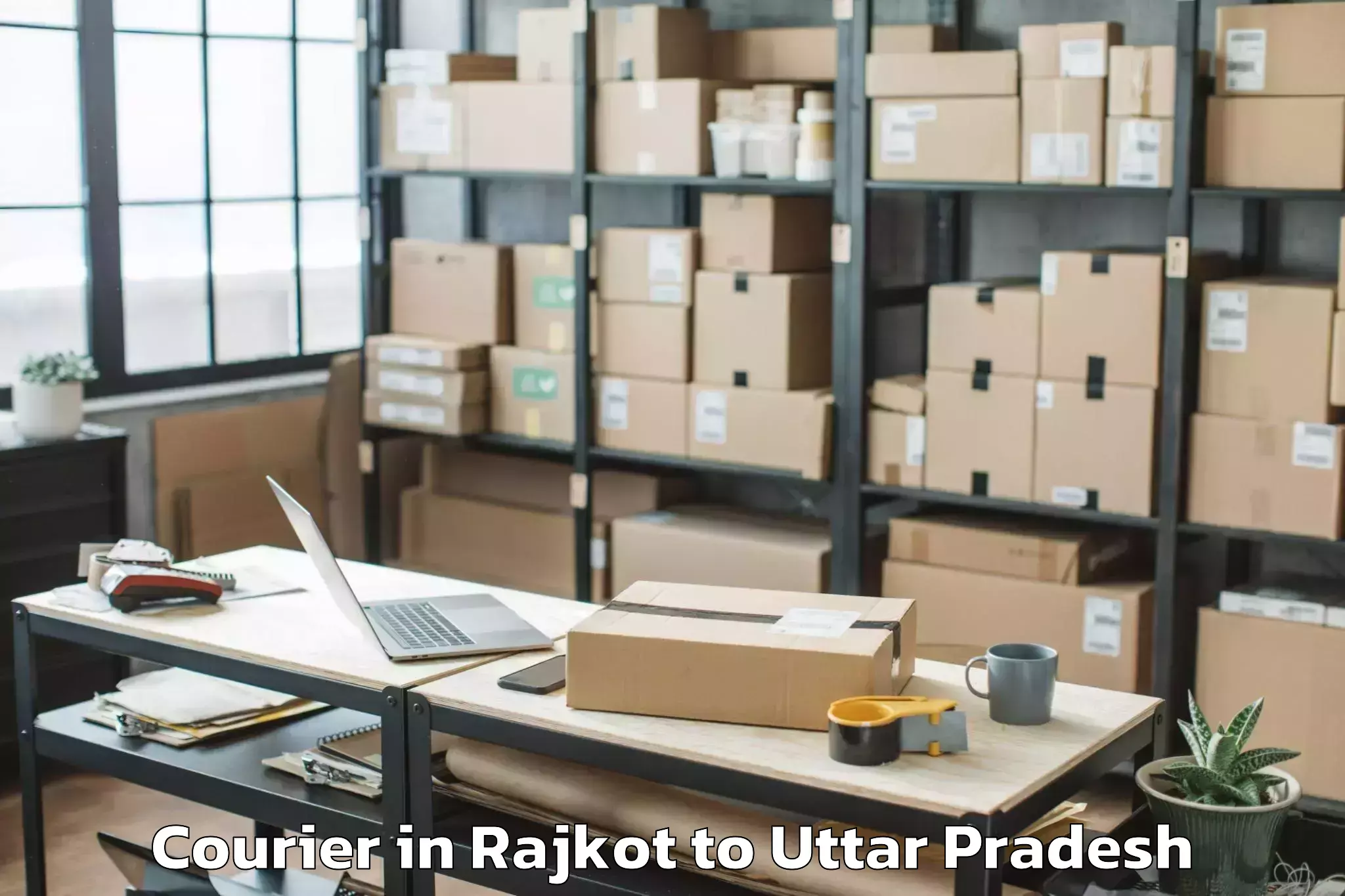 Book Rajkot to Kaushambi Courier Online